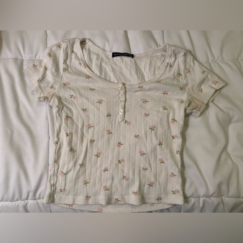brandy melville cropped tee